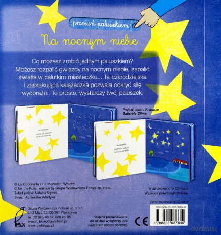 Przesuń paluszkiem. Na nocnym niebie [KSIĄŻKA]