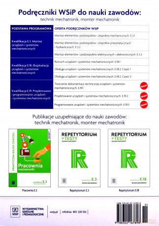 Repetytorium i testy egzaminacyjne Technik mechatronik E.18 - Robert Dziurski, Witold Krieser [KSIĄŻKA]