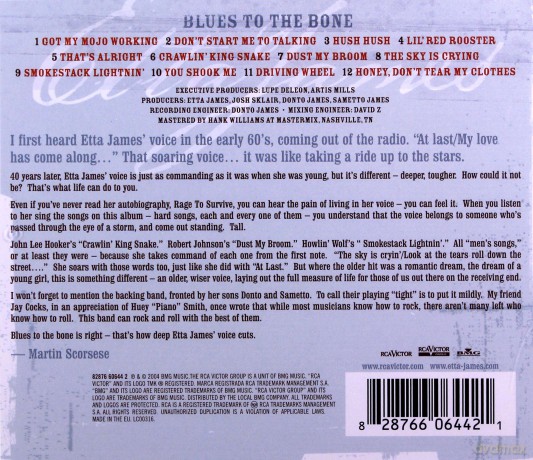 Etta James: Blues To The Bone [CD]