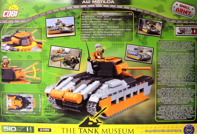 Small Army Samoloty II Matilda Mk.II A12 [KLOCKI]