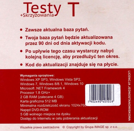 Testy T + skrzyżowania [PROGRAM PC]