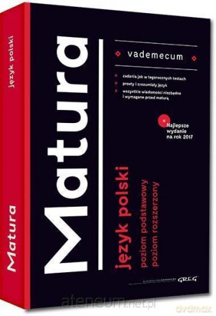 Vademecum matura 2017 Język polski [KSIĄŻKA]