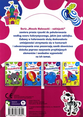 Wesołe Malowanki Naklejanki cz. 3 [KSIĄŻKA]