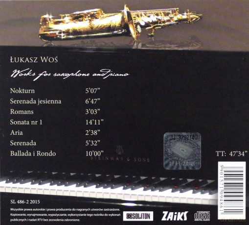 Works for saxophone and piano [CD]