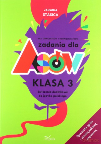 Zadania dla asów. Klasa 3. Dla 8-9 latków język polski - Jadwiga Stasica [KSIĄŻKA]