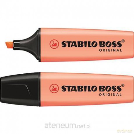 Zakreślacz Boss pastelowy pomarańczowy (10 szt)