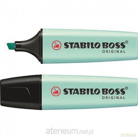 Zakreślacz Boss pastelowy turkusowy (10 szt)