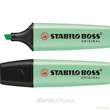 Zakreślacz Boss pastelowy zielony (10 szt)