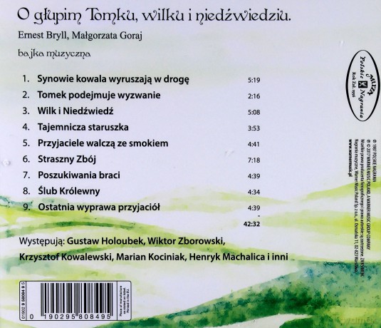 Bajka O Glupim Tomku, Wilku I Niedzwiedziu - Bajka Muzyczna [CD]