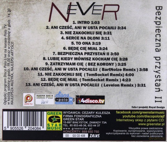Never: Bezpieczna przystań II [CD]