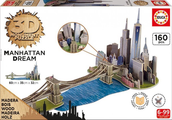 EDUCA Puzzle 3D Manhattan Dream [PUZZLE]