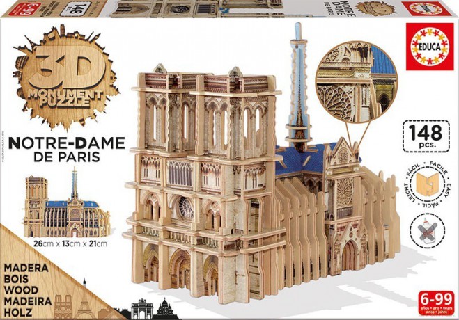 EDUCA Puzzle 3D Norte-Dame De Paris [PUZZLE]
