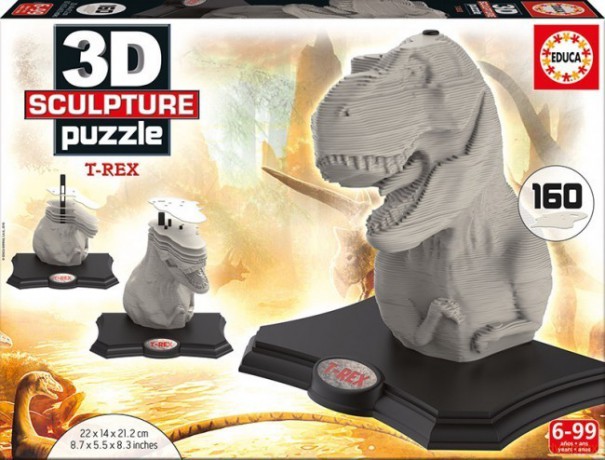 EDUCA Puzzle 3D Rzeźba T-rex [PUZZLE]