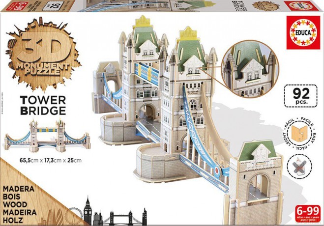 EDUCA Puzzle 3D Tower Bridge [PUZZLE]