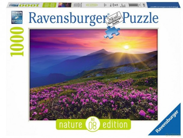 RAVENSBURGER 1000 el. Górskie łąki w świcie [PUZZLE]