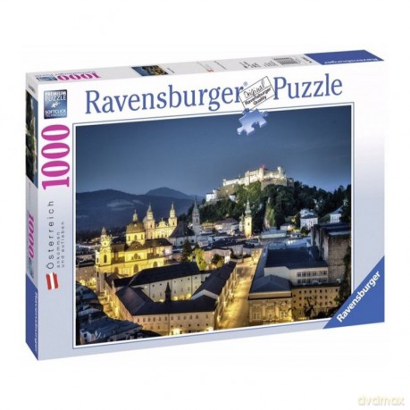RAVENSBURGER 1000 el. Salzburg nocą [PUZZLE]