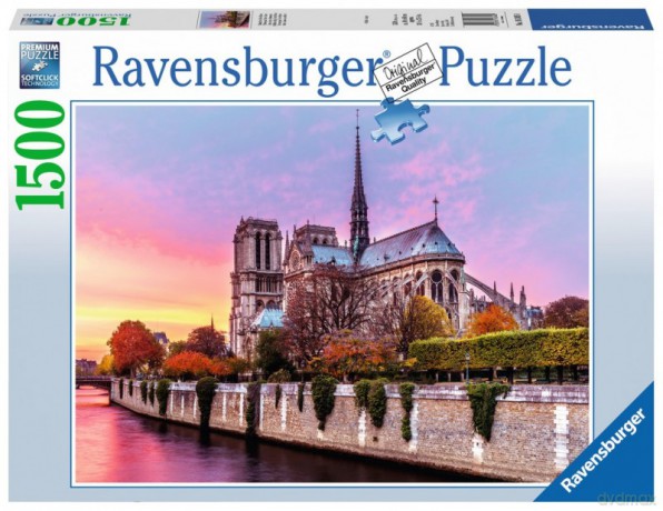 RAVENSBURGER 1500 el. Malownicze Notre Dame [PUZZLE]