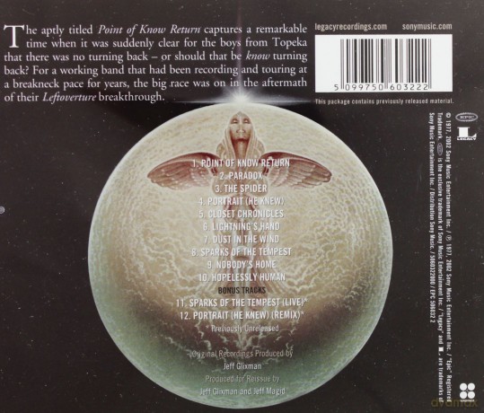 Kansas: Point Of Know Return [CD]