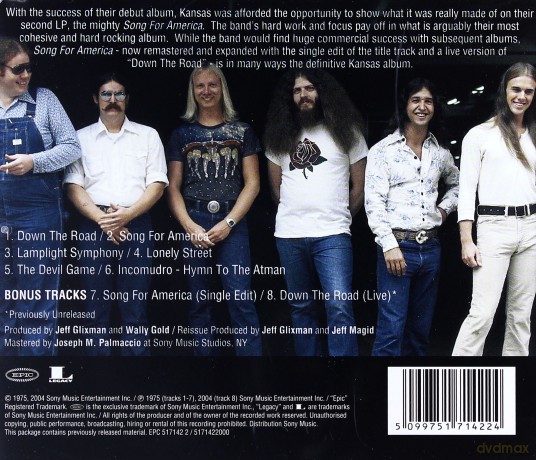 Kansas: Song For America [CD]