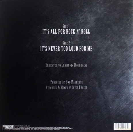 Airbourne: It's All For Rock N' Roll/ It's Never Too Loud For Me (Limited) [Winyl]