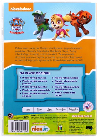Psi Patrol. Pieski Ratują Skarb Wilbura [DVD]