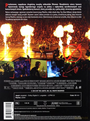 Metallica: Through The Never (booklet) [DVD]