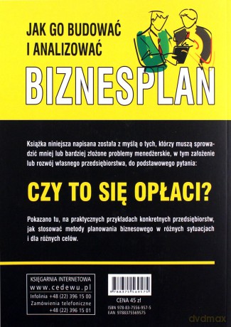 Biznesplan jak go budować i analizować - Krzysztof Opolski, Krzysztof Waśniewski [KSIĄŻKA]