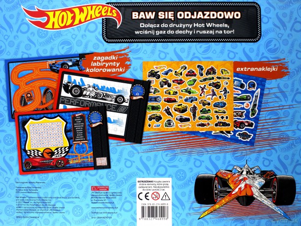 Blok z naklejkami. Hot Wheels Baw się odjazdowo [KSIĄŻKA]