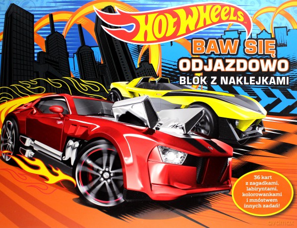 Blok z naklejkami. Hot Wheels Baw się odjazdowo [KSIĄŻKA]