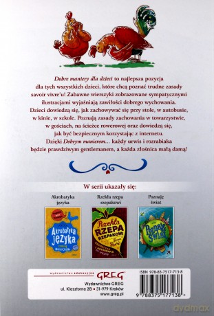 Dobre maniery dla dzieci kolor - Grzegorz Strzeboński [KSIĄŻKA]