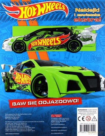 Hot Wheels Zapnij pasy i koloruj [KSIĄŻKA]