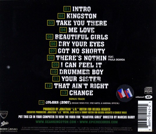 Sean Kingston: Sean Kingston International Album (Europe/Latin/Australia/Asia) [CD]