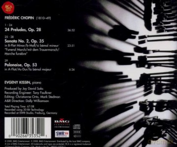 Evgeny Kissin: Chopin: 24 Preludes; Sonata No.2, Op.35; Polonaise, Op.53 [CD]