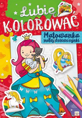 Lubię kolorować. Malowanka małej dziewczynki [KSIĄŻKA]