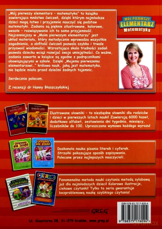 Mój pierwszy elementarz - Matematyka kolor - Marta Kurdziel [KSIĄŻKA]