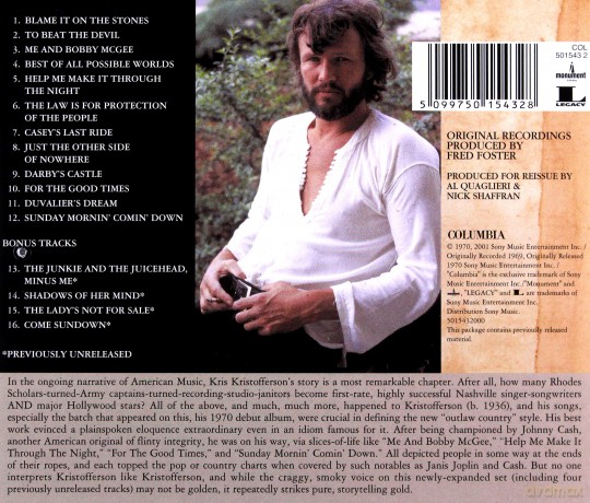 Kris Kristofferson: Kristofferson [CD]