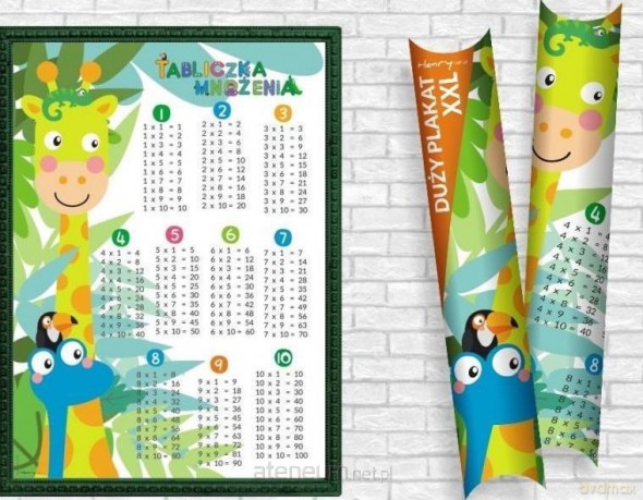 Plakat B2 Tabliczka mnożenia