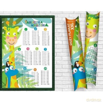 Plakat B2 Tabliczka mnożenia