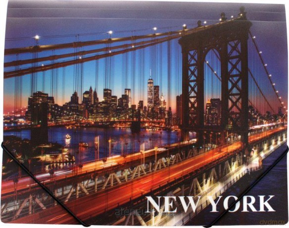 Teczka na gumkę A4 z nadrukiem New York