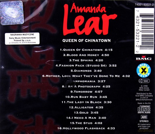Amanda Lear: Queen Of ChinaTown [CD]