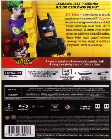 LEGO Batman: Film [4K Blu-Ray]+[Blu-Ray]