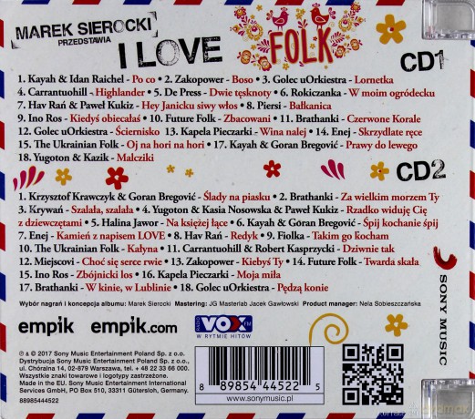 Marek Sierocki Przedstawia: I love Folk [2CD]