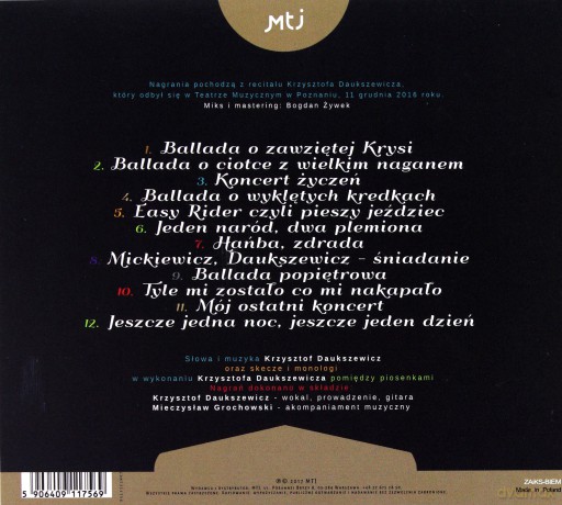 Krzysztof Daukszewicz: Ballada o wyklętych kredkach [CD]