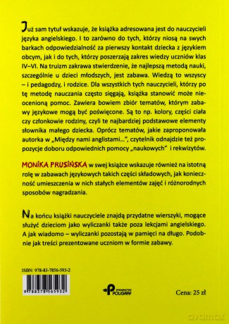 Między nami anglistami, czyli nauczanie języka angielskiego poprzez zabawę - Monika Prusińska [KSIĄŻKA]
