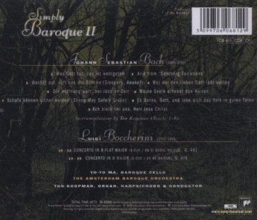 Yo-Yo Ma: Simply Baroque II [CD]