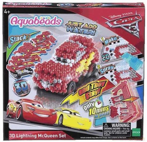 Aquabeads Zestaw Auta 3 Zygzak McQueen 3D (Disney)