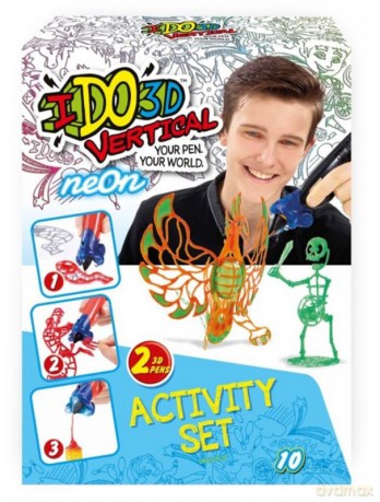 IDO3D Neonowa zabawa - 2 długopisy 3D