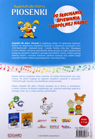 Angielski dla dzieci piosenki [KSIĄŻKA]