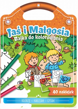 Bajka do kolorowania. Jaś i Małgosia [KSIĄŻKA]