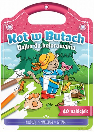 Bajka do kolorowania. Kot w butach [KSIĄŻKA]